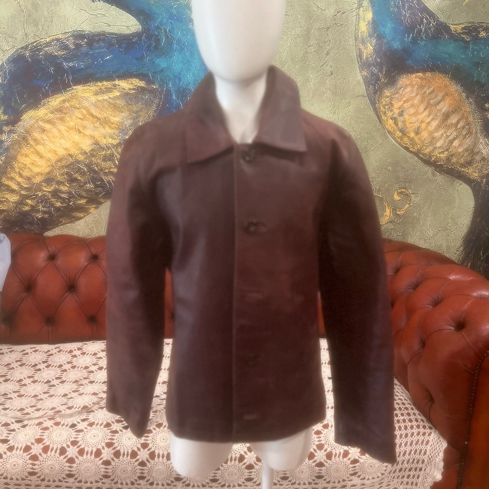 VINTAGE Rem Garson Deep Brown Pea Coat